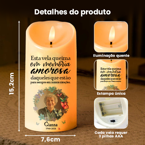 Lembrança Iluminada - Eternize Quem Você Ama! | Para a Vovó