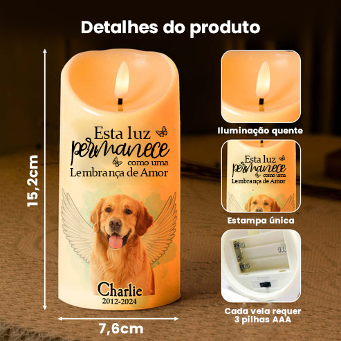 Lembrança Iluminada - Eternize Quem Você Ama! | Para seu Pet