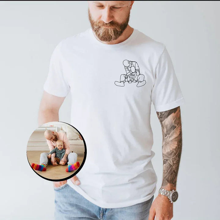 Camisa Personalizada com Fotos - Presente especial Dia dos Pais