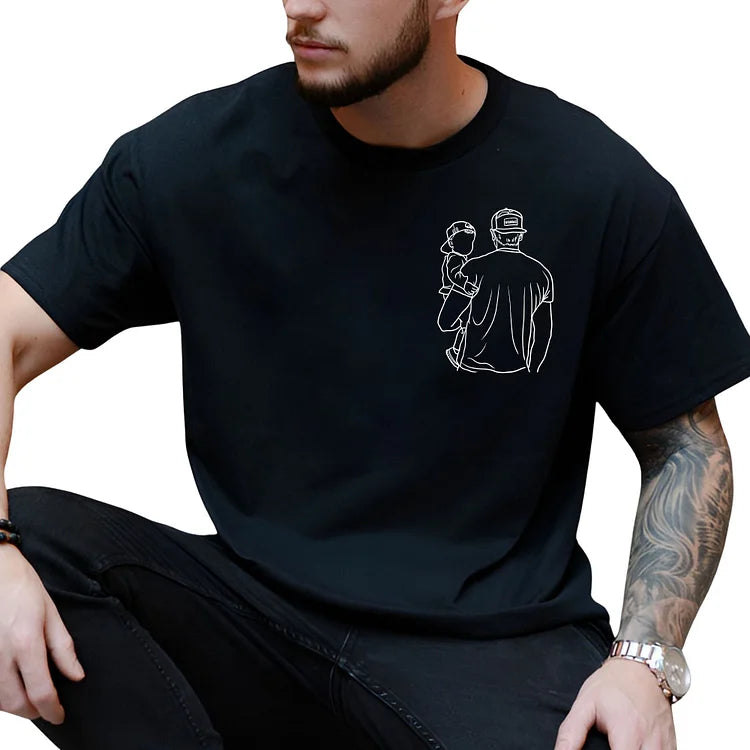 Camisa Personalizada com Fotos - Presente especial Dia dos Pais