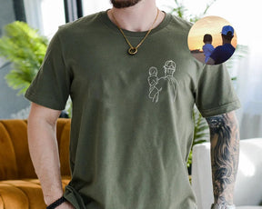 Camisa Personalizada com Fotos - Presente especial Dia dos Pais