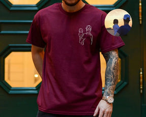 Camisa Personalizada com Fotos - Presente especial Dia dos Pais