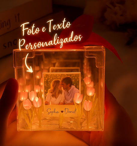 Caixa Espelho Infinito | Declare Seu Amor com Luz e Magia