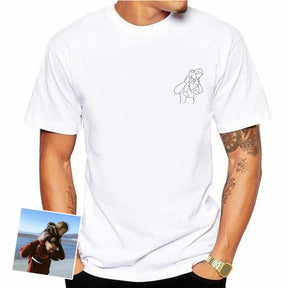 Camisa Personalizada com Fotos - Presente especial Dia dos Pais